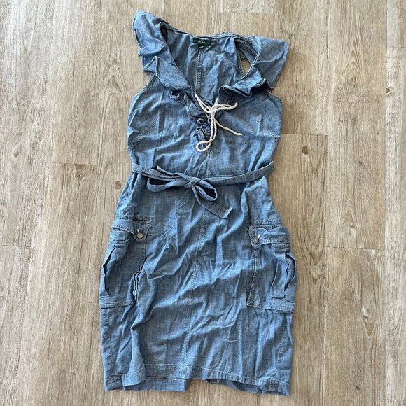 Womens Lauren Ralph Lauren Denim Mini Dress - 8 - Picture 1 of 11